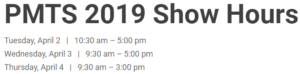 PMTS 2019 Hours